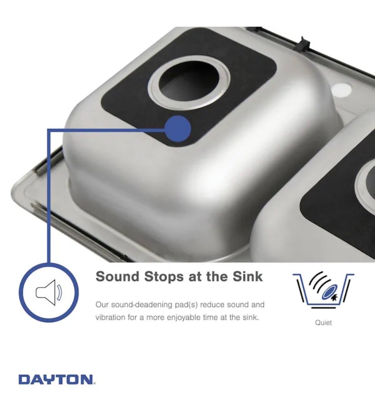 Dayton Undermount 23.5 Inch X 18.25 Inch Stainless Steel Single Bowl 18-Gauge Kitchen Sink (New in Box)