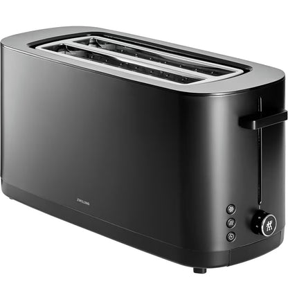 Zwilling Enfinigy 4 Slice Long Slot Toaster, Extra Wide 1.5 Inch Slots, Fits Bagels, Artisan Bread & Pastries - Conststant Toasting, Every Time Cool Touch Exterior for Safety (New in Box)