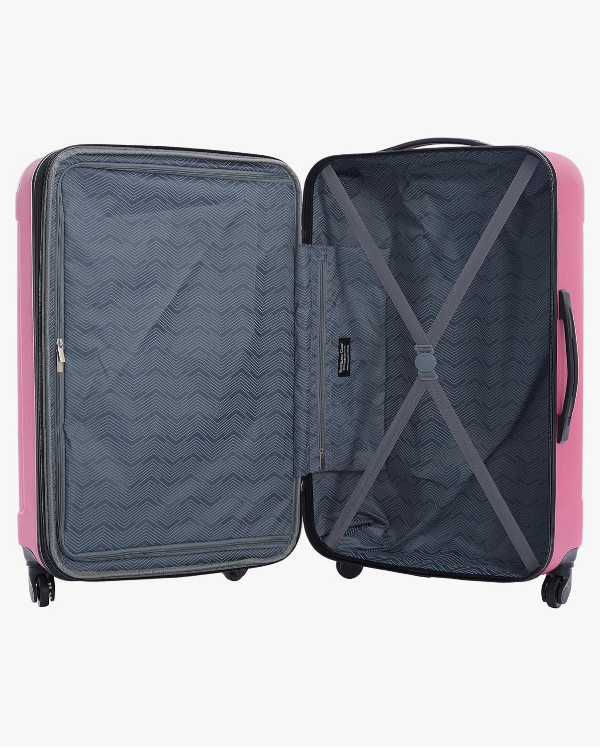 Travelers Club Midtown Hardside 4 Piece Luggage Travel Set (Color: Bubble Gum)