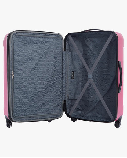 Travelers Club Midtown Hardside 4 Piece Luggage Travel Set (Color: Bubble Gum)