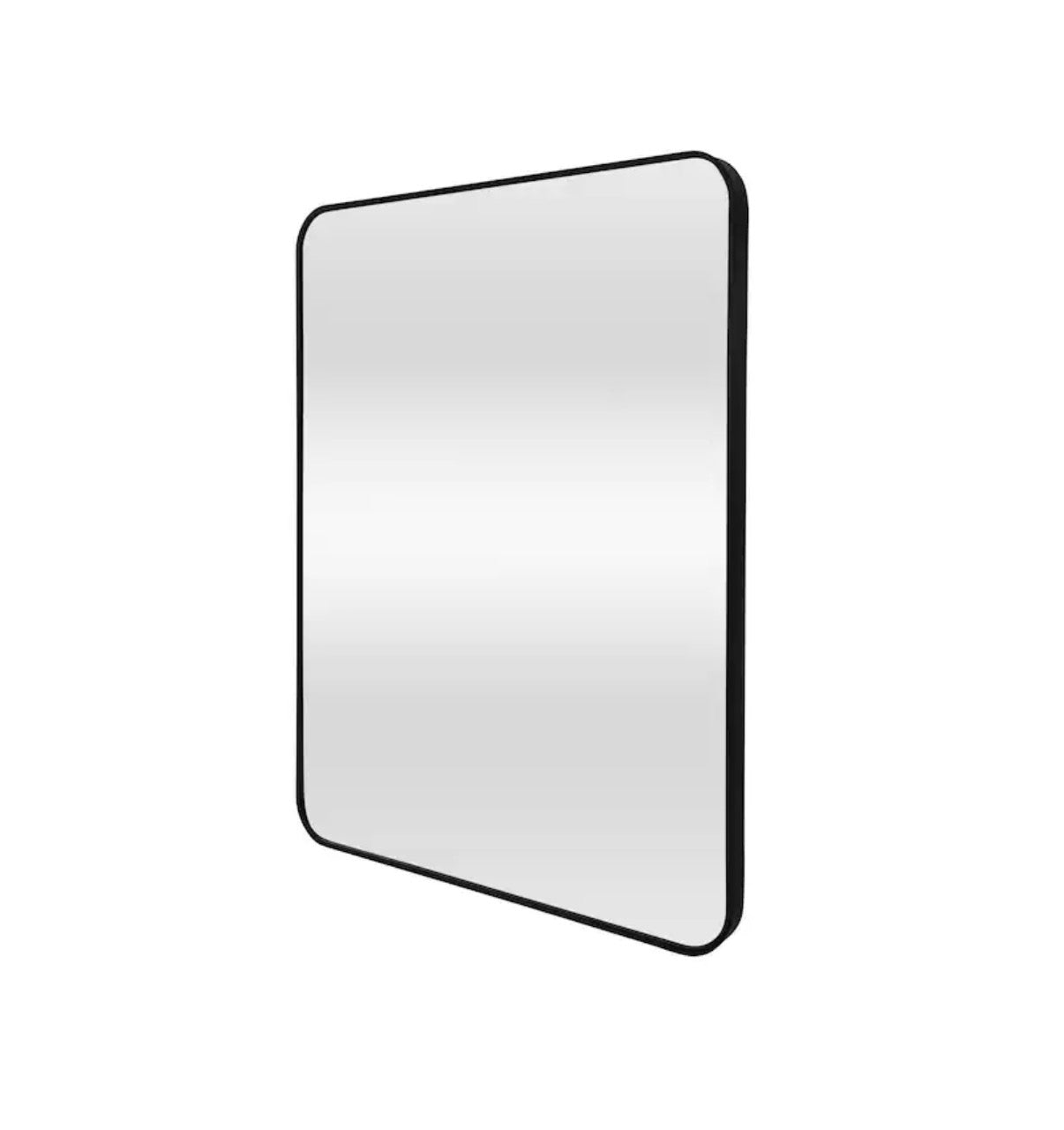 Home Accent 22 Inch Width X 30 inch Height Rectangle Black Framed Wall Mirror (New in Box)