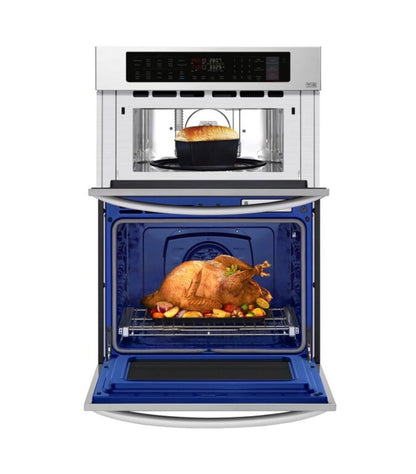 30 Inch Self Cleaning Microwave Wall Oven Combo (Stainless Steel) (New)