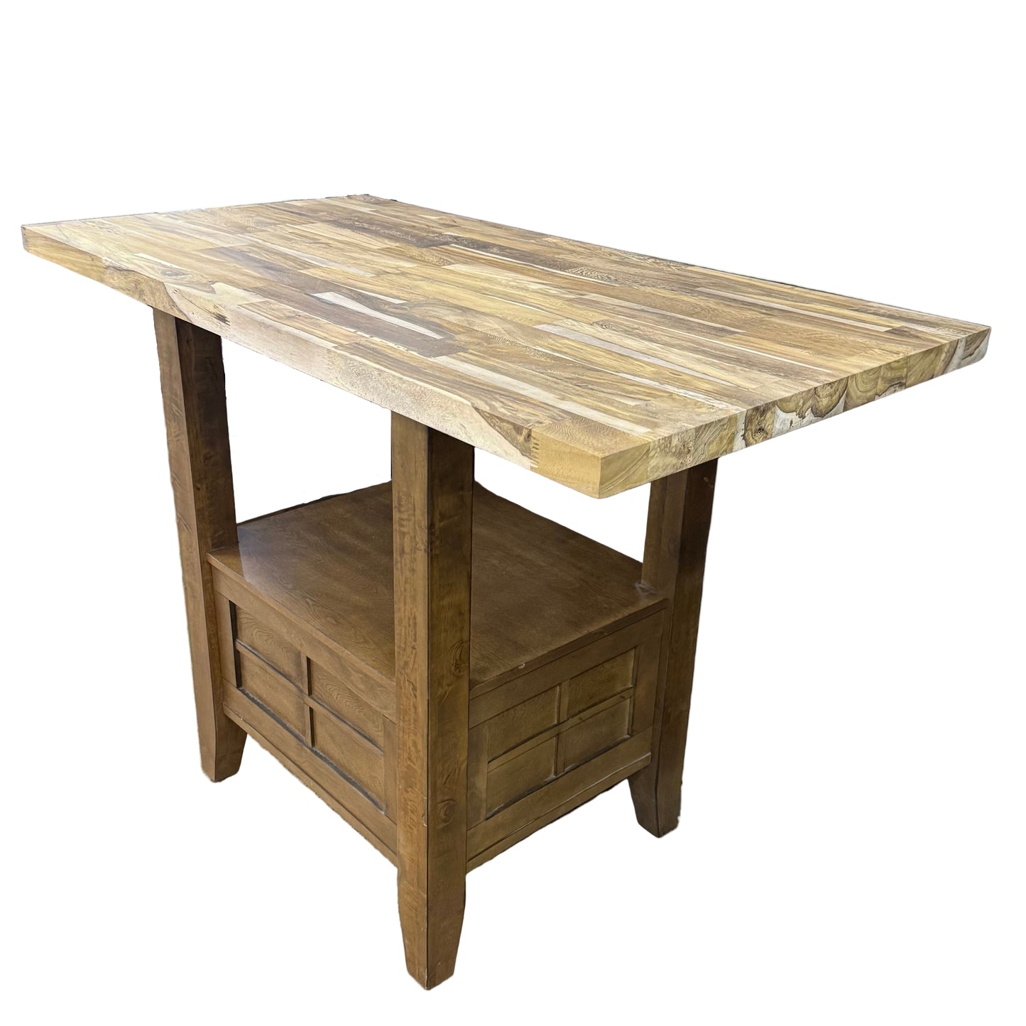 Custom Made Butcher Block Pub Table