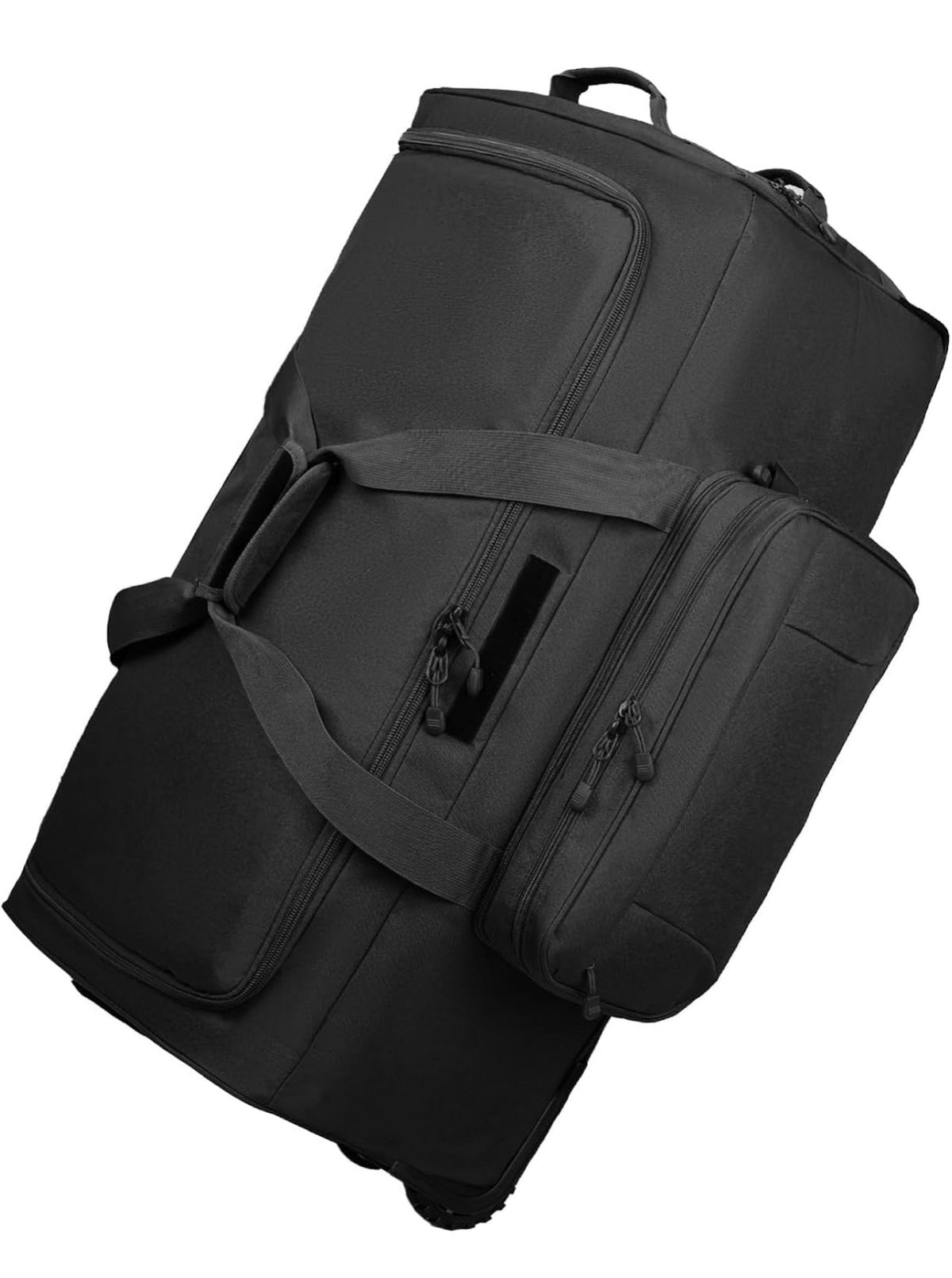 120L 3 Wheel Rolling Duffle Bag Heavy Duty Military Deployment Bag, Durable Wheeled Duffle Luggage for Travel, Camping & Outdoor Adventures Black (New in Package)