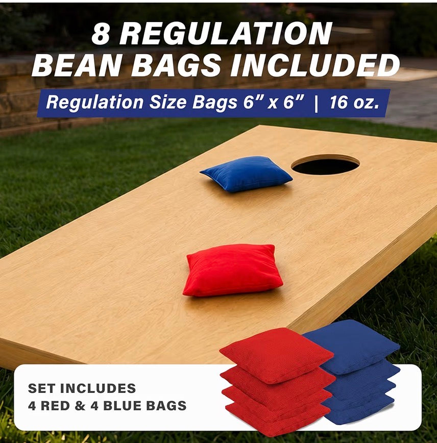 GoSports Solid Wood Premium Cornhole Set 4 ft. X 2 ft.