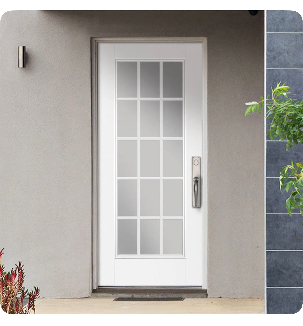 Masonite 36 Inch X 80 Inch X 4-9/16 Inch Steel Right Hand Inswing Primed Prehung Residential Insulating Core Front Door (New)