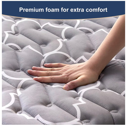6th Generation Japanese Floor Futon Mattress Extra Thick 9 Layer Modern Futon with 100 Percent High Density Foam, Portable Floor Mattress Sleeping Pad for Adults, Guest Room, Dormitory (Twin Size 39 Inch X 75 Inch) (New in Package)