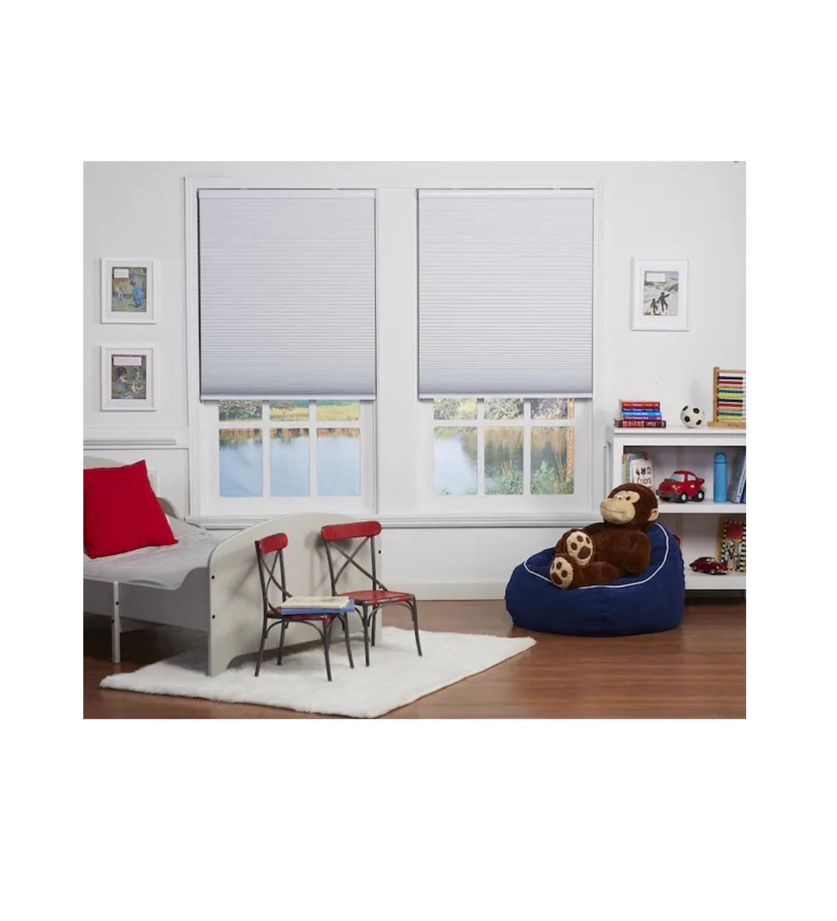 35 Inch X 48 Inch Cellular Cordless Blackout Shade (White) (New in Box)