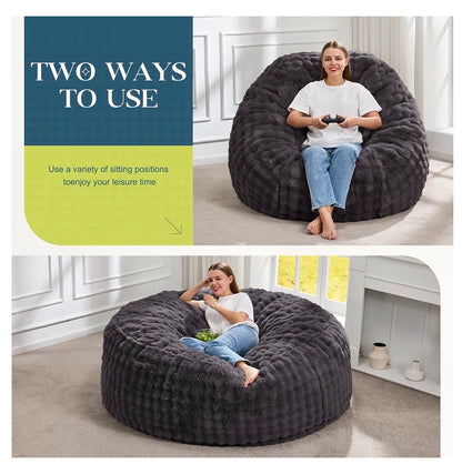 Adult Bean Bag Chair - 5 Ft. Big Oversized Chair