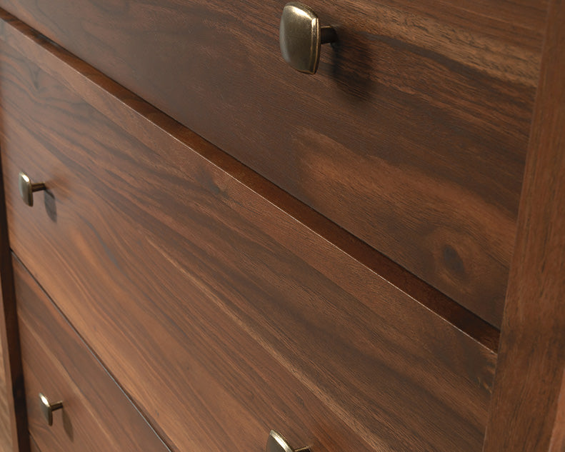 4-Drawer Dresser Chest in Grand Walnut