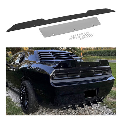 Rear Wicker bill Spoiler for Dodge Challenger 2008-2014 SRT RT Hellcat Pack Model 2 Piece Wicker Bill Spoiler Add on Style with RivNut Tool (New in Box)