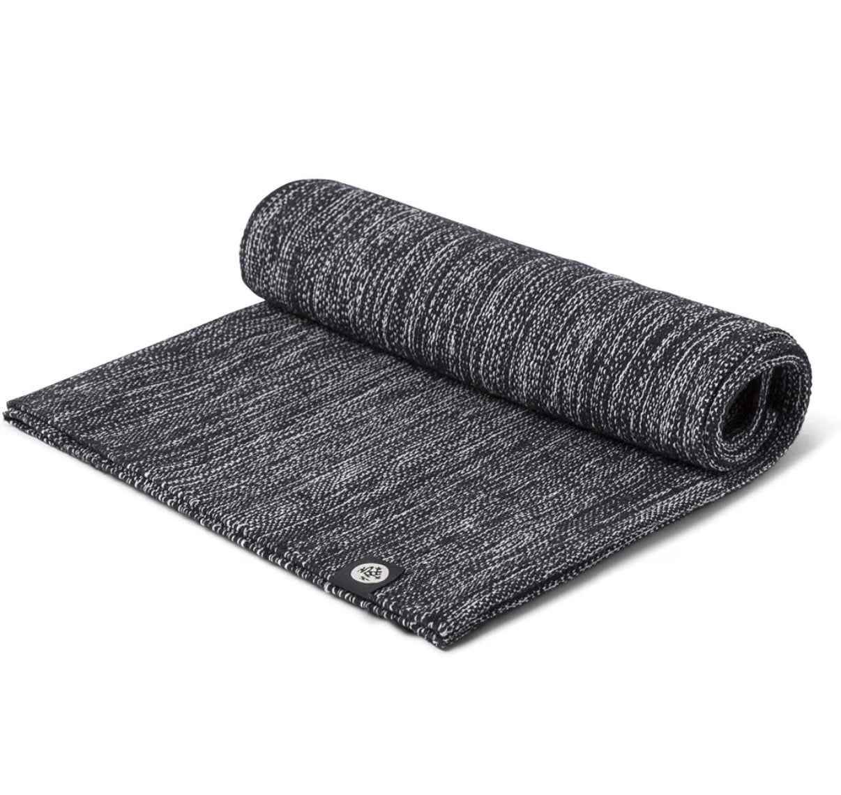 Manduka Shala Yoga Rug 71 Inch X 26 Inch Outdoor Yoga & Meditation Foldable & Machine Washable Natural Cotton Handmade (Black) (New)