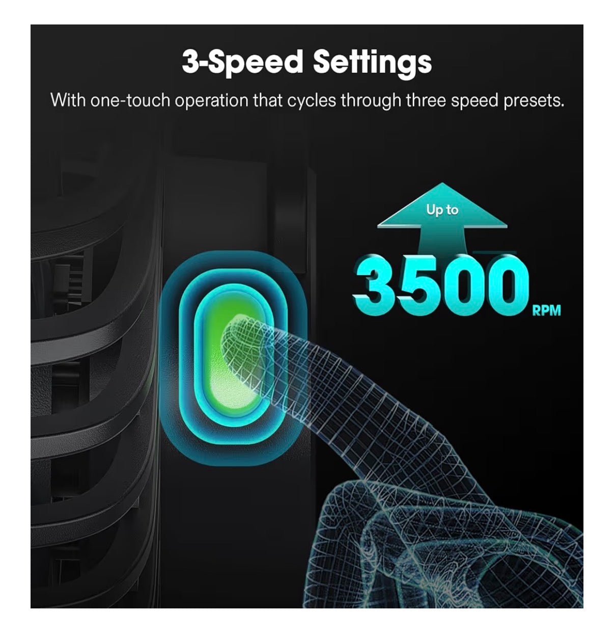 Vivosun Aerowave Grow Tent Clip Fan with Detachable Hook 3 Speed Strong & Quiet Airflow