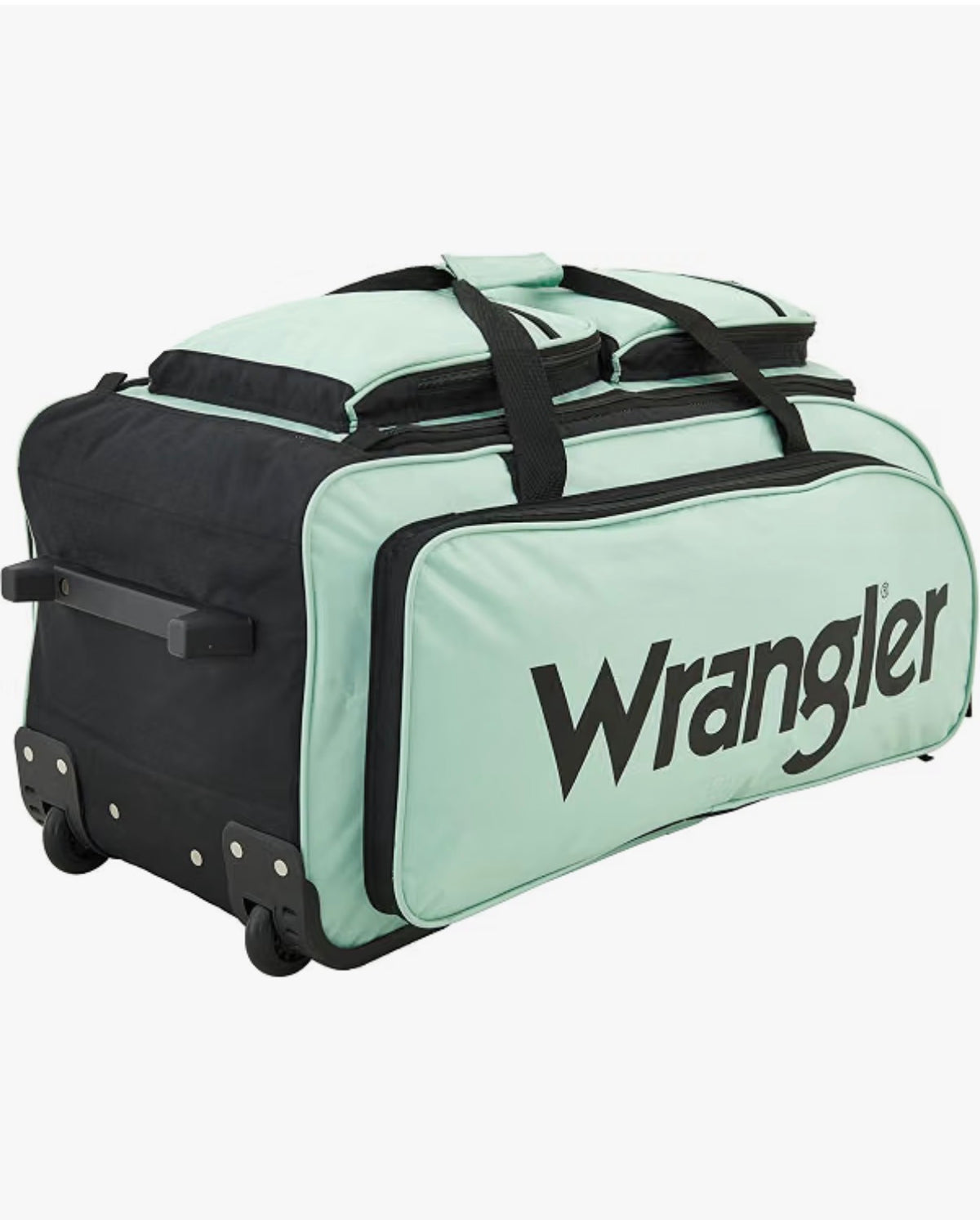Wrangler Wesley Rolling Duffel Bag, Large 30 Inch (Seafoam) (New in Package)