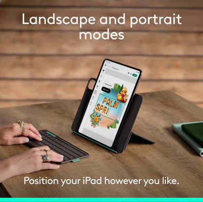 Logitech Flip Folio for Ipad Pro 11 Inch (M4&M5) Ipad Air 11 Inch (M2,M3, M4) Ipad Air (5th Gen) (New in Box)