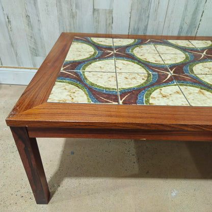 Danish Modern Tile Top Coffee Table