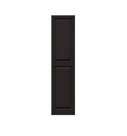 14.5 Inch (Width) X 62.875 Inch (Height) Black Raised Panel Exterior Shutters (New in Box)