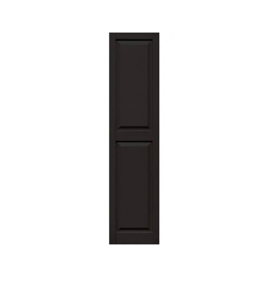 14.5 Inch (Width) X 62.875 Inch (Height) Black Raised Panel Exterior Shutters (New in Box)
