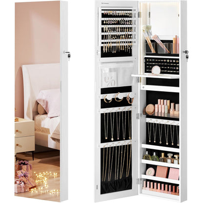 SONGMICS 55 Inches Tall Spacious Jewelry Cabinet