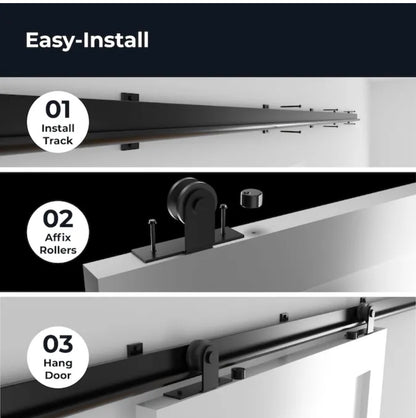 Reliabilt - 36 inch X 84 inch MDF Solid Core Single Barn Door (Hardware Included)