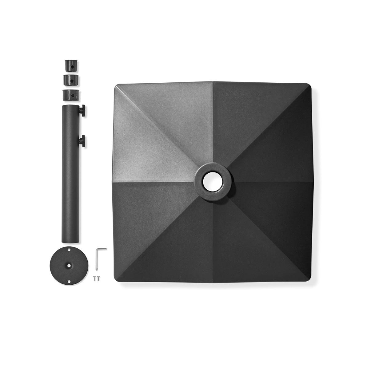 Casafield Patio Ukmbrella Base-Fillable to 130lbs Weighted Stand with Wheels for Outdoor/Lawn or Pool Deck Umbrellas up to 12ft (Black) (New in Box)