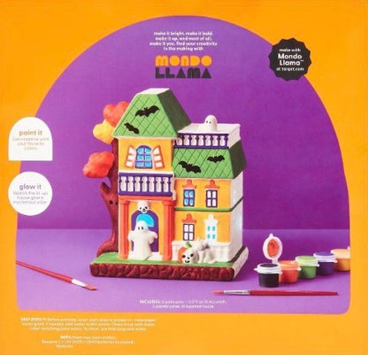Mondo Llama  - paint - your own lit haunted house kit