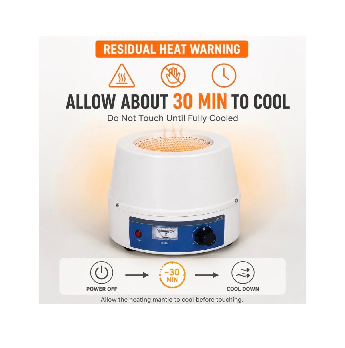 Lab Heating Mantle 2000ml, Electric Heating Mantle with Temperature Control, 110V/220V Flask Heater for Chemistry Distillation (New in Box)