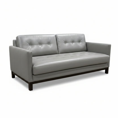 Gray Leather Sofa