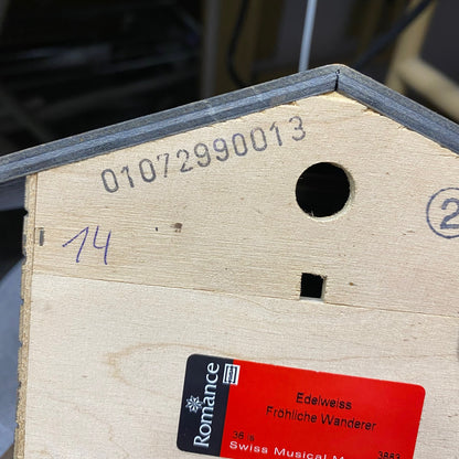 Edelweiss Der Fröhliche Wanderer Romance Cuckoo Clock Swiss Musical Movement