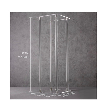 YALLOVE 2 Pack 23.6 Inch Clear Acrylic Flower Stands Pedestal Centerpieces for Wedding, Baby Shower and Birthday Party Decor (New in Box)