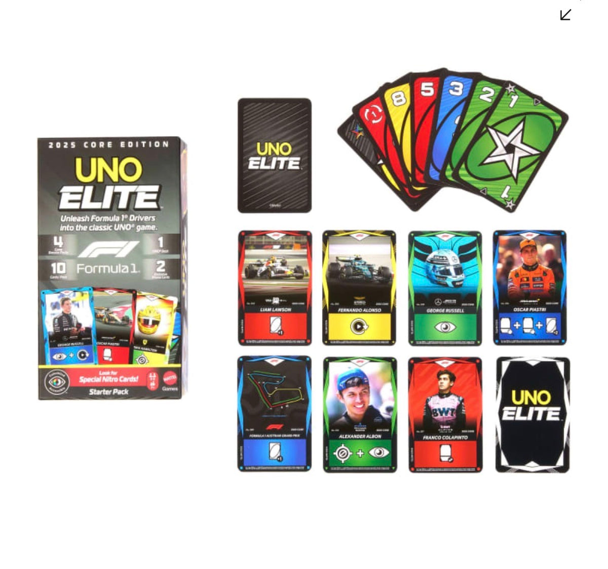 UNO Elite Formula 1 2025 Core Edition Starter Pack (New in Box)