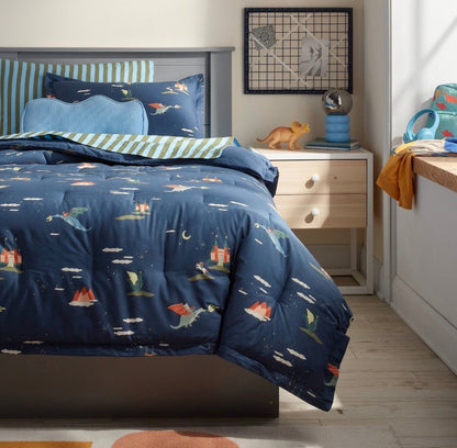 Pillowfort Full/Queen Dragon Kids' Comforter Set