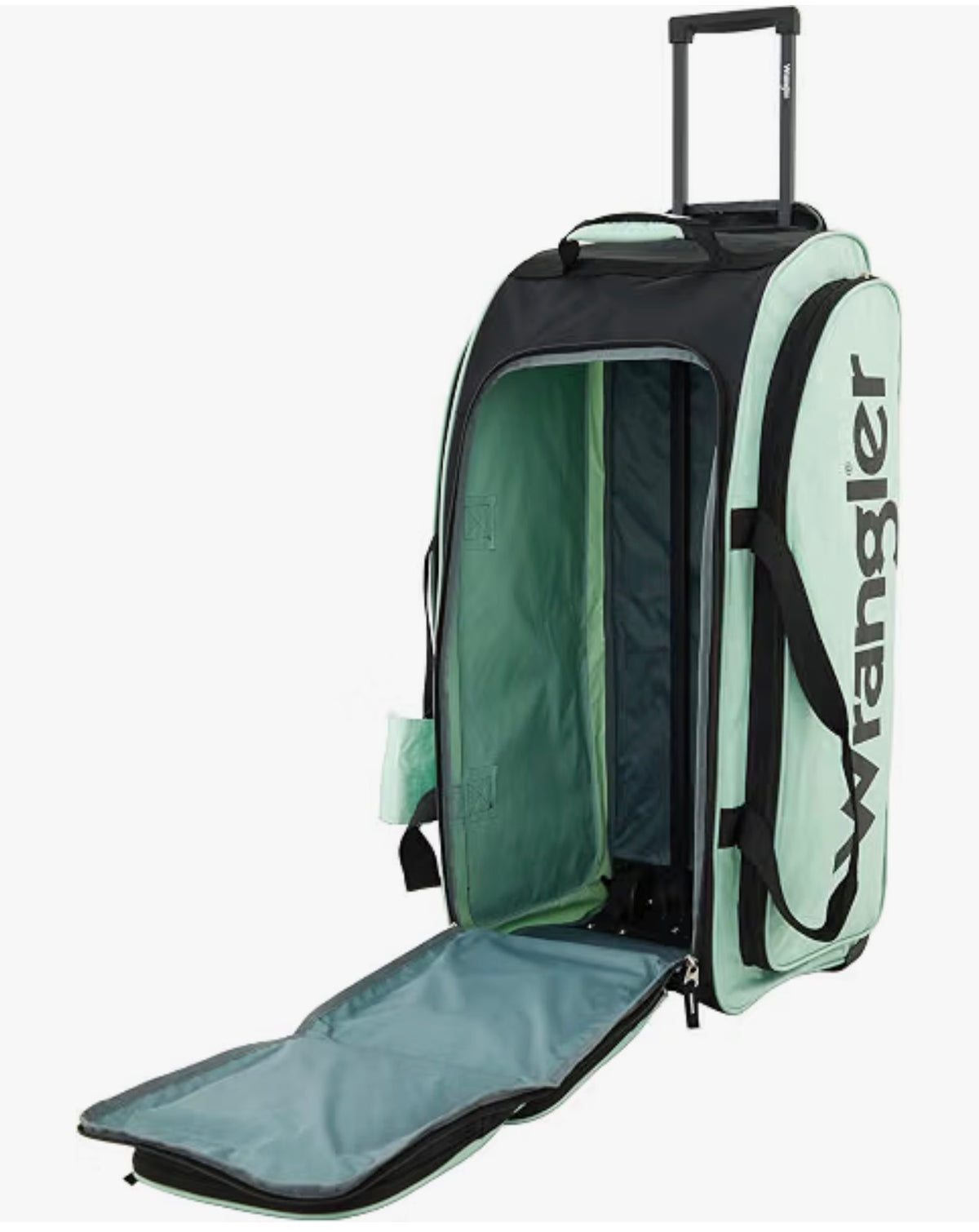 Wrangler Wesley Rolling Duffel Bag, Large 30 Inch (Seafoam) (New in Package)