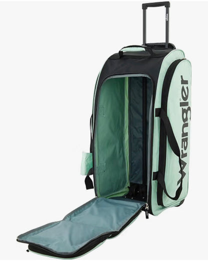 Wrangler Wesley Rolling Duffel Bag, Large 30 Inch (Seafoam) (New in Package)