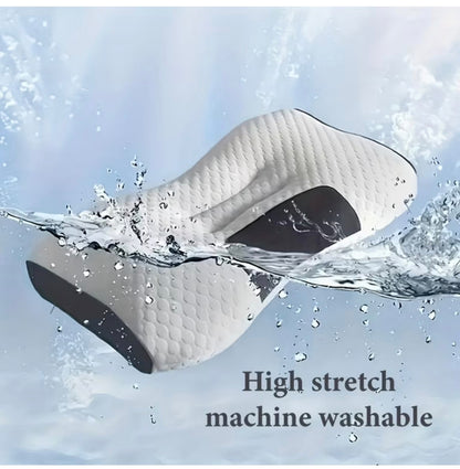 Neck Pillows Soft Knitted Massage Adjustable Ergonomic Orthopedic Contour Support High Quality Pillow Core, Removable Cover for Sleeping Comfort (New in Package)