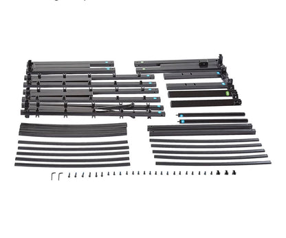 Heavy Duty Non-Slip Sturdy Bed Frame with Steel Slats, No Box Spring Needed, Noise Free, Easy Assembly, 18 Inch Height, Full (Black) (New in Box)