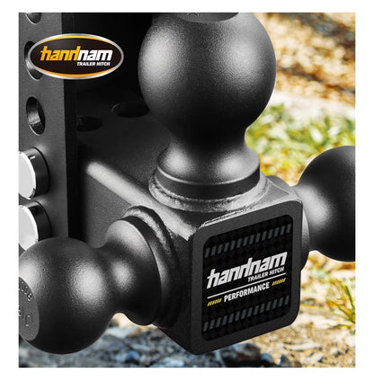 Drop Hitch Adjustable Trailer Hitch, Tow Hitch with 6 Inch Drop/Rise for Truck, Adjustable Drop Hitch Fits 2.5 Inch Receiver, Trailer Hitches with Double Anti-Theft Pins Locks