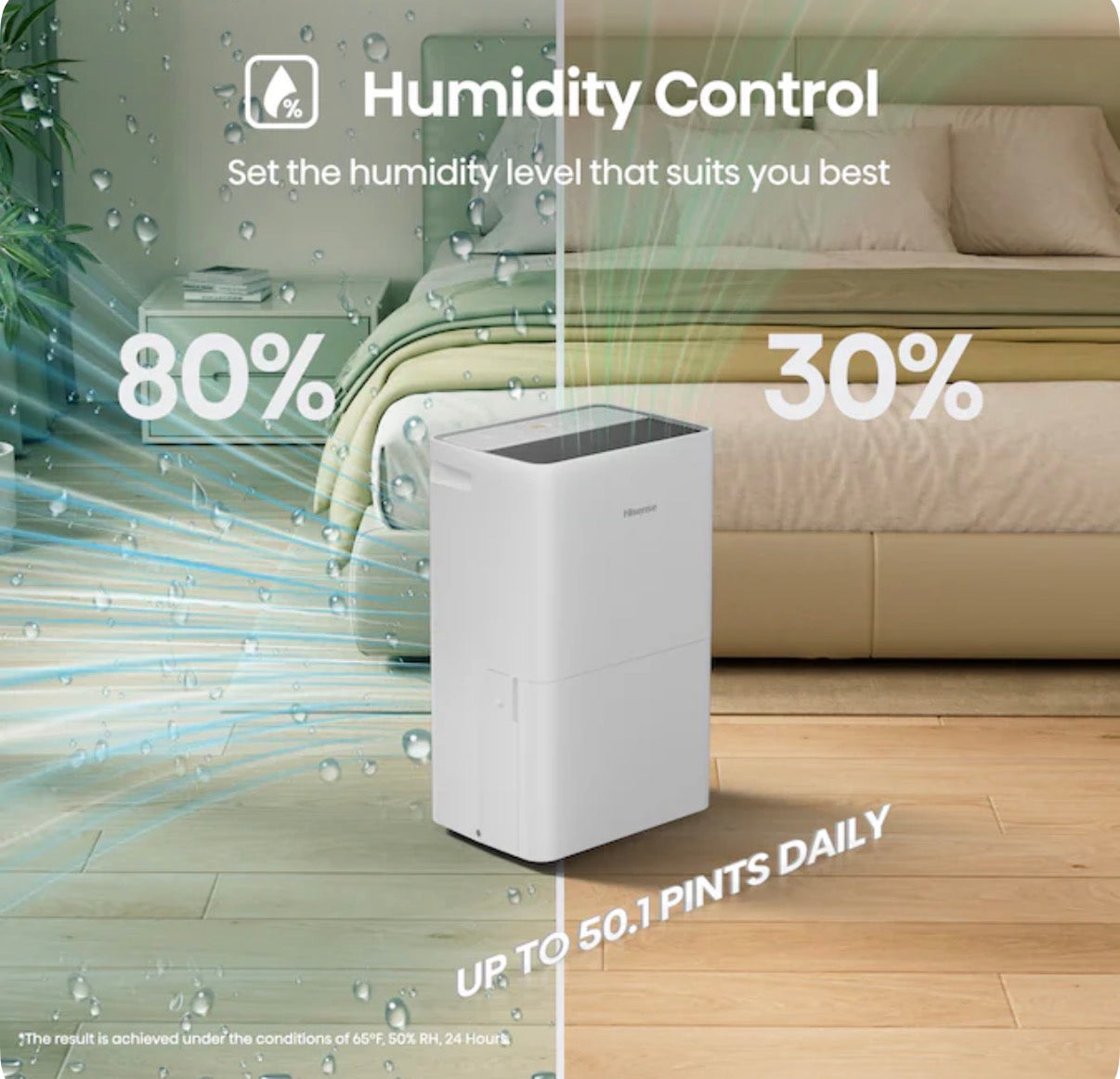 Hisense 50 pt Dehumidifier (new in box)