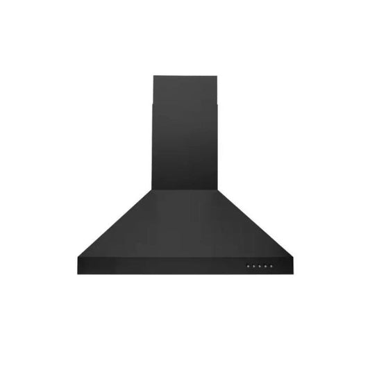Hauslane 30" Convertible Wall-Mount Range Hood Matte Black