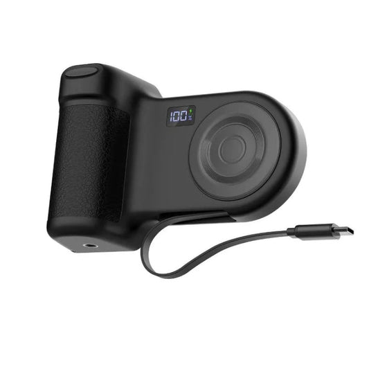 Belkin 1.75" 10000 mAh Power Camera Grip/Bank USB-C Port - Pepper Gray