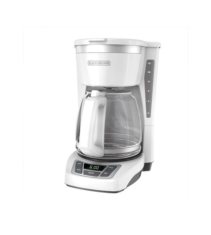 Black & Decker 12 Cup Programmable Coffeemaker (White/Stainless Steel) (New in Box)