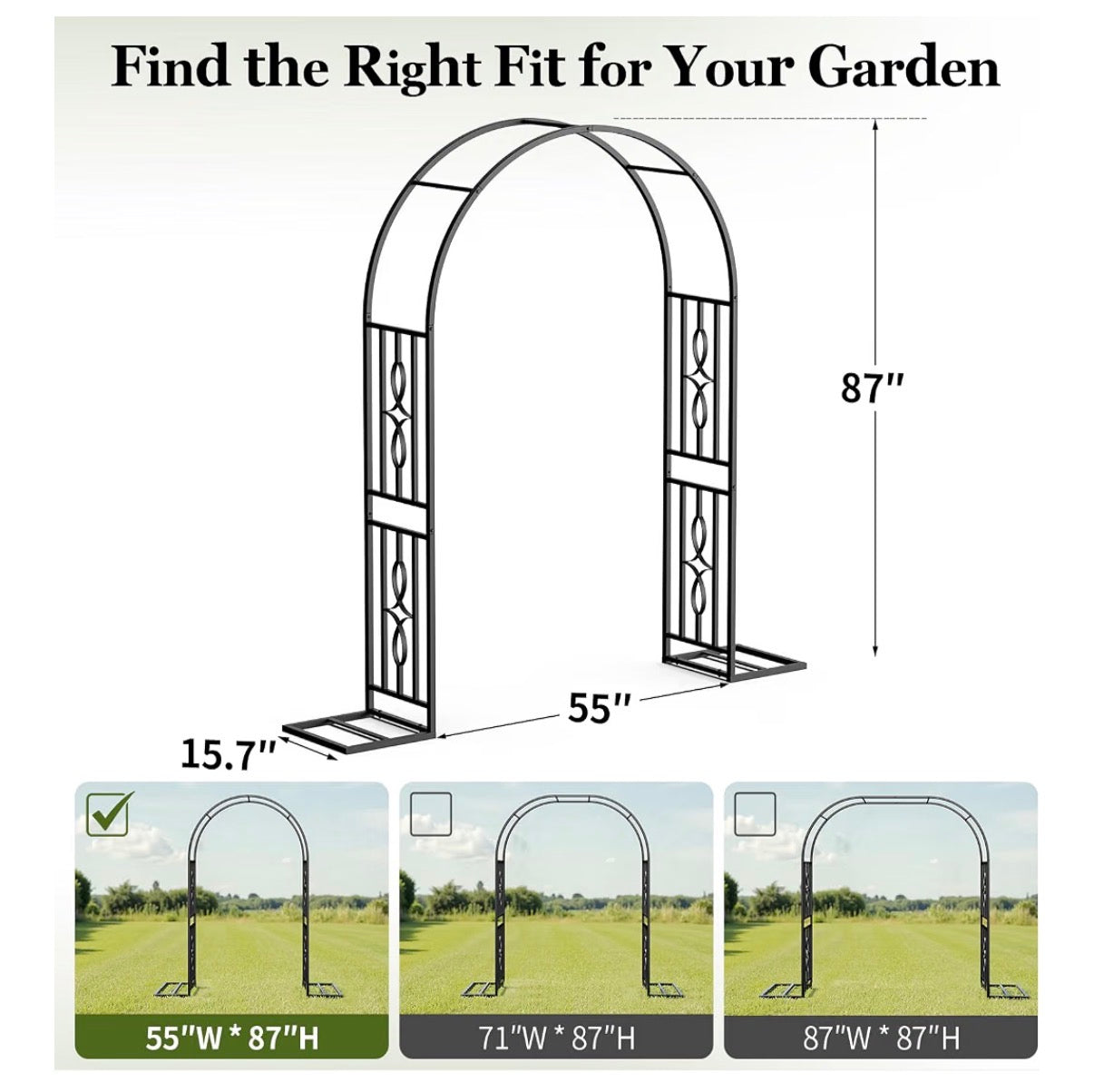 Metal Garden Arch-New in box