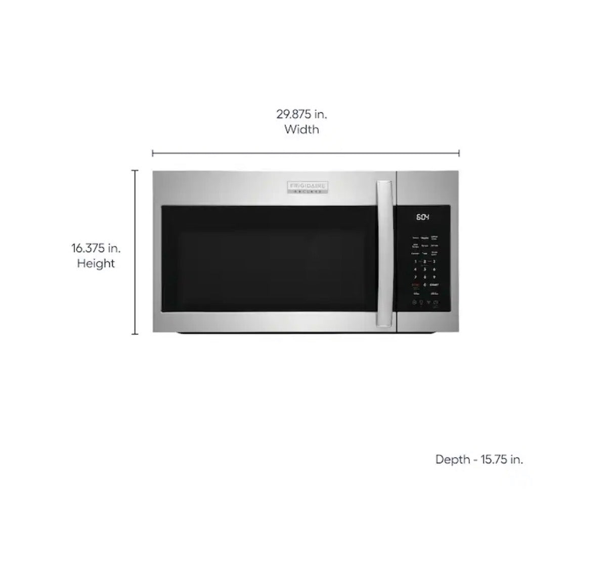 Frigidaire Gallery 1.9 cu. ft over the range microwave with sensor cooking