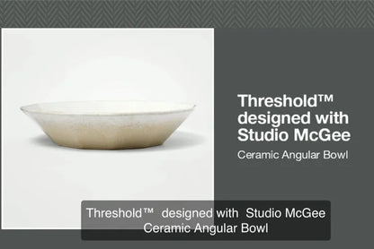 Ceramic Angular Bowl - Threshold designed with Studio McGee