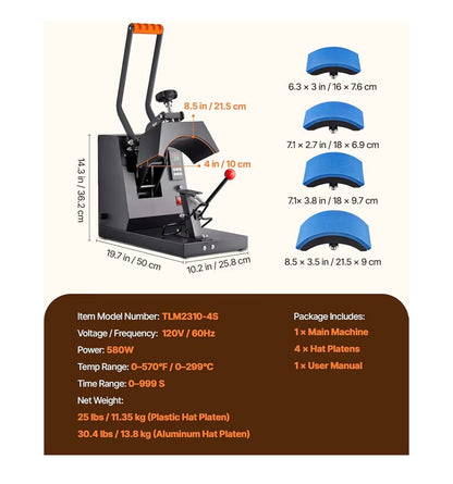 VEVOR 4-in-1 Heat Press Machine