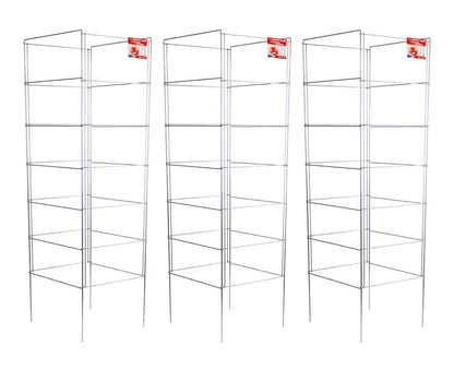 Cedar Ridge Square Foldable Tomato Cages Made in USA Heavy Duty Plant Support for Vegetable Garden, Vegetable, and Flowers-Stakes and Trellis for Climbing plants 13 Inch X 56 Inch (New)