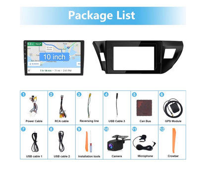 Car Radio Stereo Android 13 for Toyota Corolla 2014, 2015, 2016 with CarPlay (New in Box)