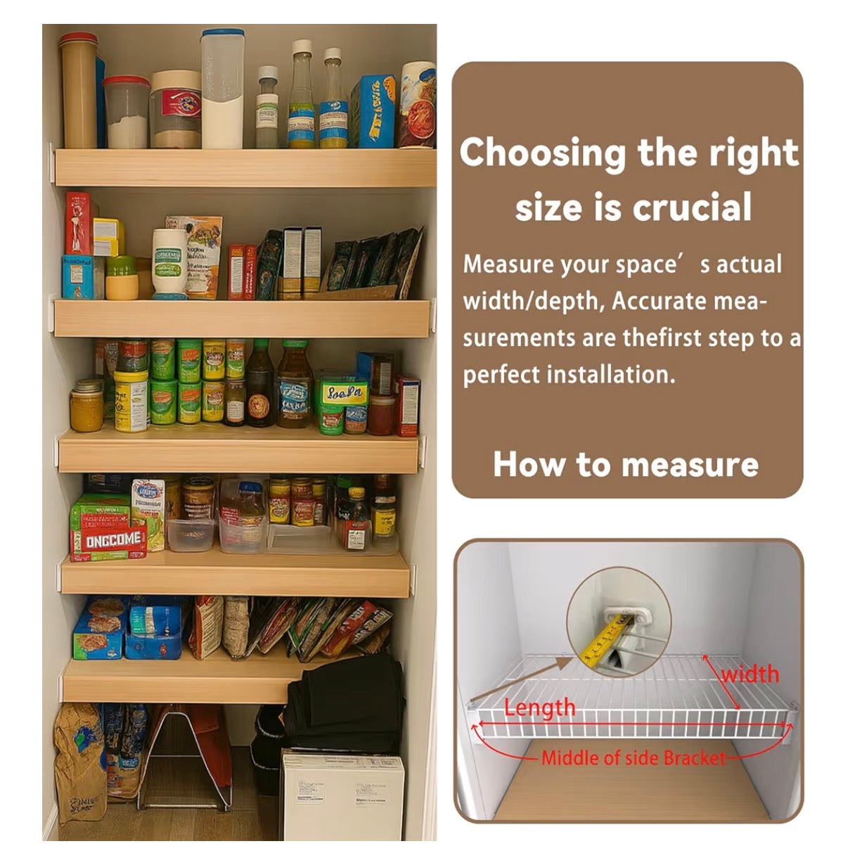 5 Pack 38 Inch X 16 Inch Wire Shelf Cover for Pantry, Closet, Kitchen Waterproof PVC Wood Look Wire Rack Covers for Shelves, Multiple No Tool Installation (New in Box)