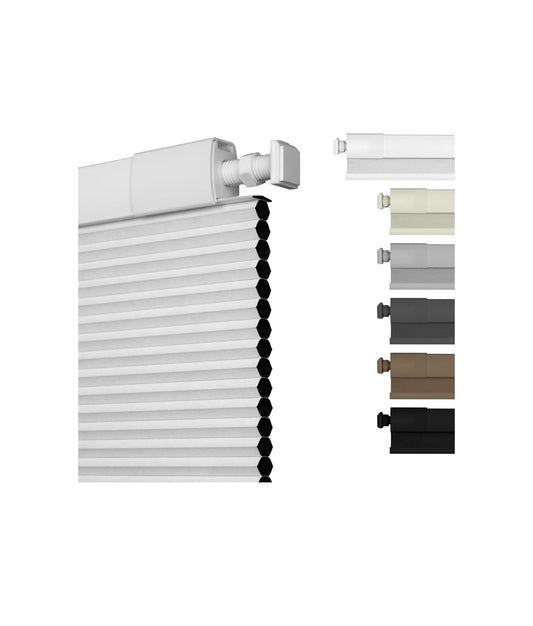 No Drill No Tool Blackout Cellular Shades Corrdless Easy Install Honeycomb Blind Thermal Insulated Noise Reduction Blinds for Indoor Window, Blackout 22.5 Inch Width X 48 Inch (White) (New in Box)