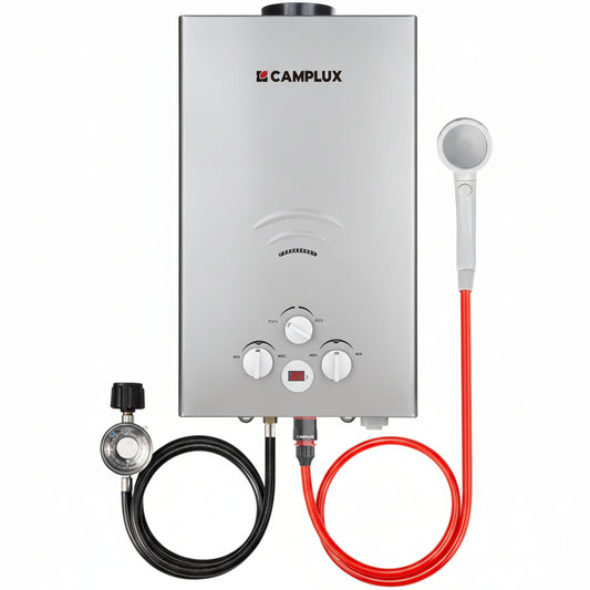 CAMPLUX Tankless Water Heater - 2.64GPM Portable Propane Heater